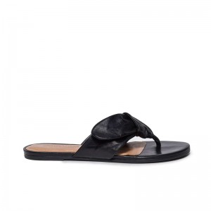 Sandale Slide Bernardo Harmony Thong Dama Negrii | GJD1948RW