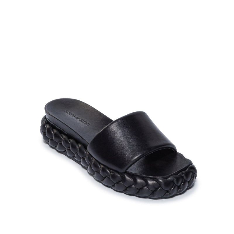 Sandale Slide Bernardo Charleston Braided Dama Negrii | QFF2663HM