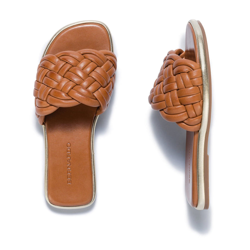 Sandale Slide Bernardo Troy Woven Dama Maro Inchis | XUE2719EM