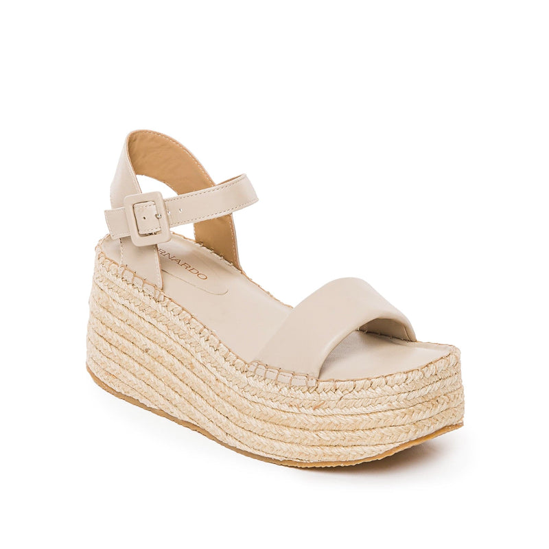 Sandale cu Platforma Bernardo Mallorca Espadrille Dama Bej | GWQ7169DD