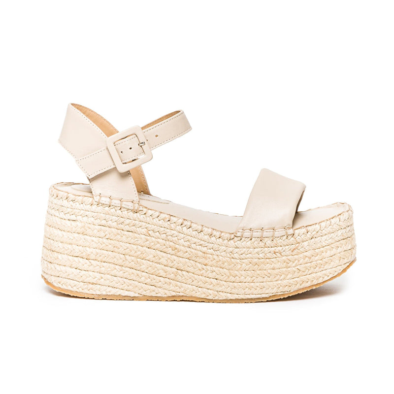 Sandale cu Platforma Bernardo Mallorca Espadrille Dama Bej | GWQ7169DD