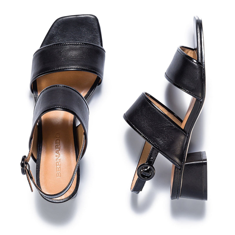 Sandale cu Toc Bernardo Jasper Slingback Dama Negrii | KSR5624TE